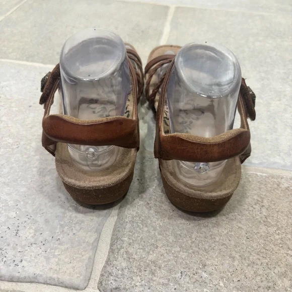 Aetrex Jillian Braided Quarter Strap Sandals Women’s 8 Brown - Picture 3 of 9